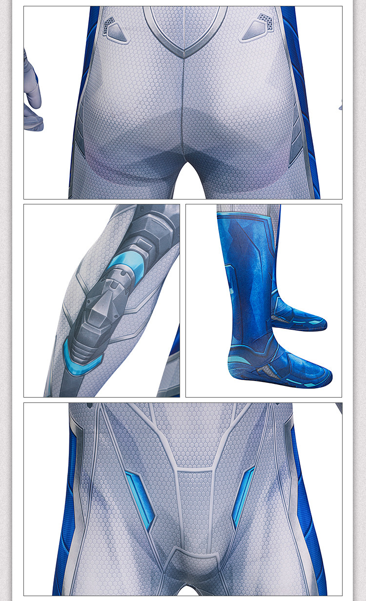 Rival Mr. Fantastic Cosplay Kostüm - Premium Lycra Ganzkörperanzug für Halloween Comic Con & Cosplay Events (XS-3XXL) 8