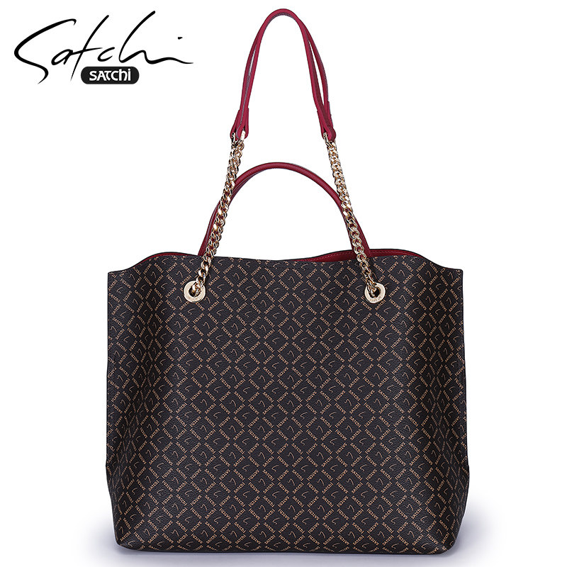 Sachchi Woman Bag Single Shoulder Slanted Satchel Woman New Special Cabinet European And European Trend Fashion Large Capacity Handbag