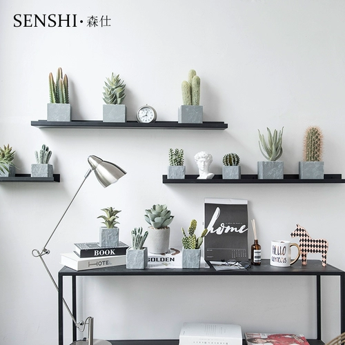 Креативная скандинавская реалистичная лампа для растений, украшение в помещении, скандинавский стиль, кактус