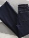 Thickened and Fleece-Lined Women's Jeans, Slightly Flared, High-Waisted, Denim Blue, 2026 Spring and Autumn, Wide-Leg, Drapey, Plus-Size, Slimming, Bell-Bottom Pants