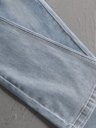 Flared Jeans for Women, Slim Fit, Stretchy, High-Waisted, Peach-Shaped Buttocks, 2026 Spring New Style, Light Blue, Butt-Lifting, Flared Long Pants