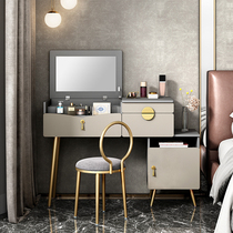 Nordic light luxury dressing table telescopic simple bedroom flip ins dressing table modern net red small apartment dressing table