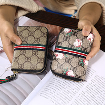 Europe and the United States big new short zipper card bag small wallet Womens fashion multi-function coin purse card sleeve wallet Han Chao