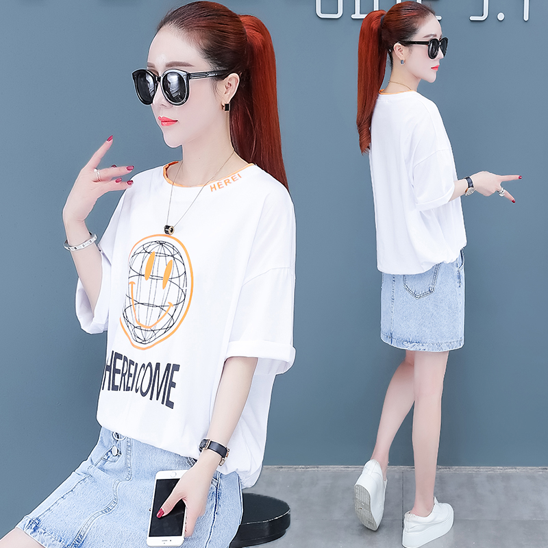 Loose-in đã chỉnh sửa 2020 xu hướng mới phổ biến t-shirt của phụ nữ yaper Hàn Quốc phiên bản của 100-tie đáy T-shirt