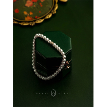 18K Gold akoya luster baby pearl bracelet close to the round small flaw social distance invisible