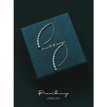 Freshwater pearl stud earrings 18K gold earrings natural small pearl earrings imperfect 3-45mm