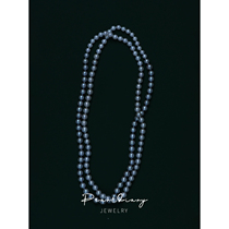 Pearl Necklace Fur Coat Chain