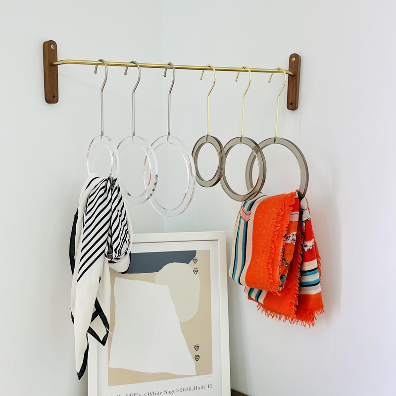 Clothing Store Scarves Leather Belts S Hooks Small Cloths Hood Clad displays Round Transparent Black Small Hanging Boilerplate S Hook