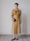 Xxning French-Style Elegant and Luxurious Cape Coat Two-Piece Set for Women, New Autumn and Winter Waist-Cinching Slimming Woolen Coat