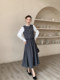 Xxning French Court Style Bow-Decorated Vest and Skirt Set, Feminine, Slimming and Fashionable Two-Piece Set