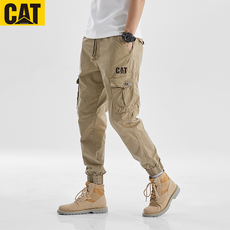 American-Style Work Pants for Men, 2026 Autumn New Trendy Brand, Loose Fit, Cuffed Ankles, Multi-Pocket Cat/Carter Outdoor Pants