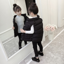 Childrens vest winter thickened outer wear 2022 new autumn and winter foreign style baby boys and girls down cotton jacket