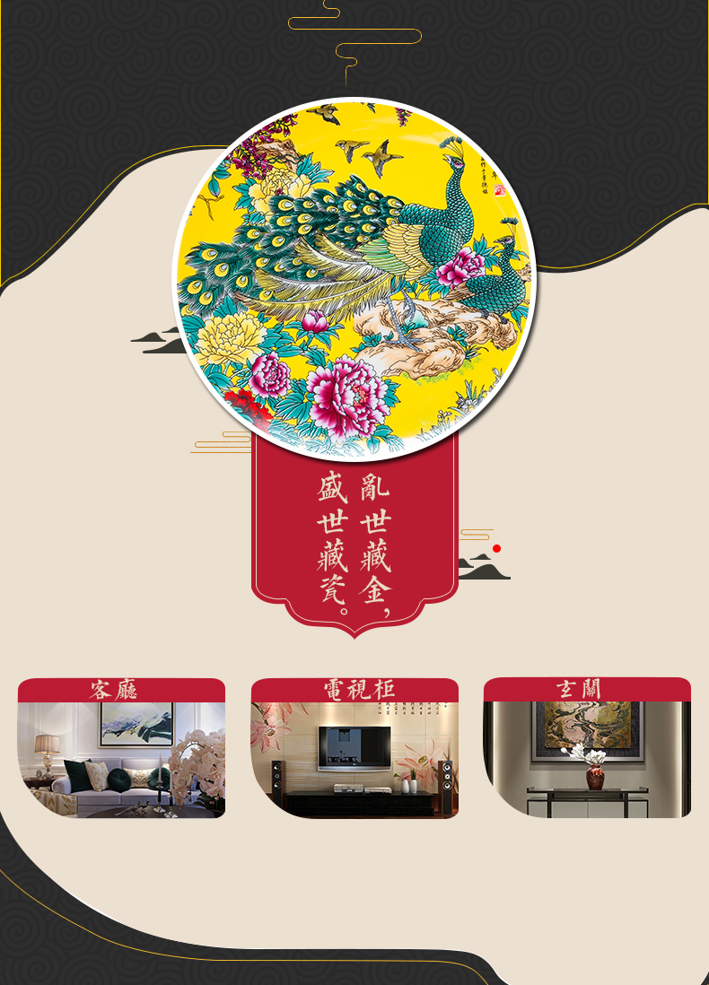 Jingdezhen ceramics furnishing articles antique imitation the qing yongzheng hand - made pastel yellow glaze floret bottle of home sitting room adornment