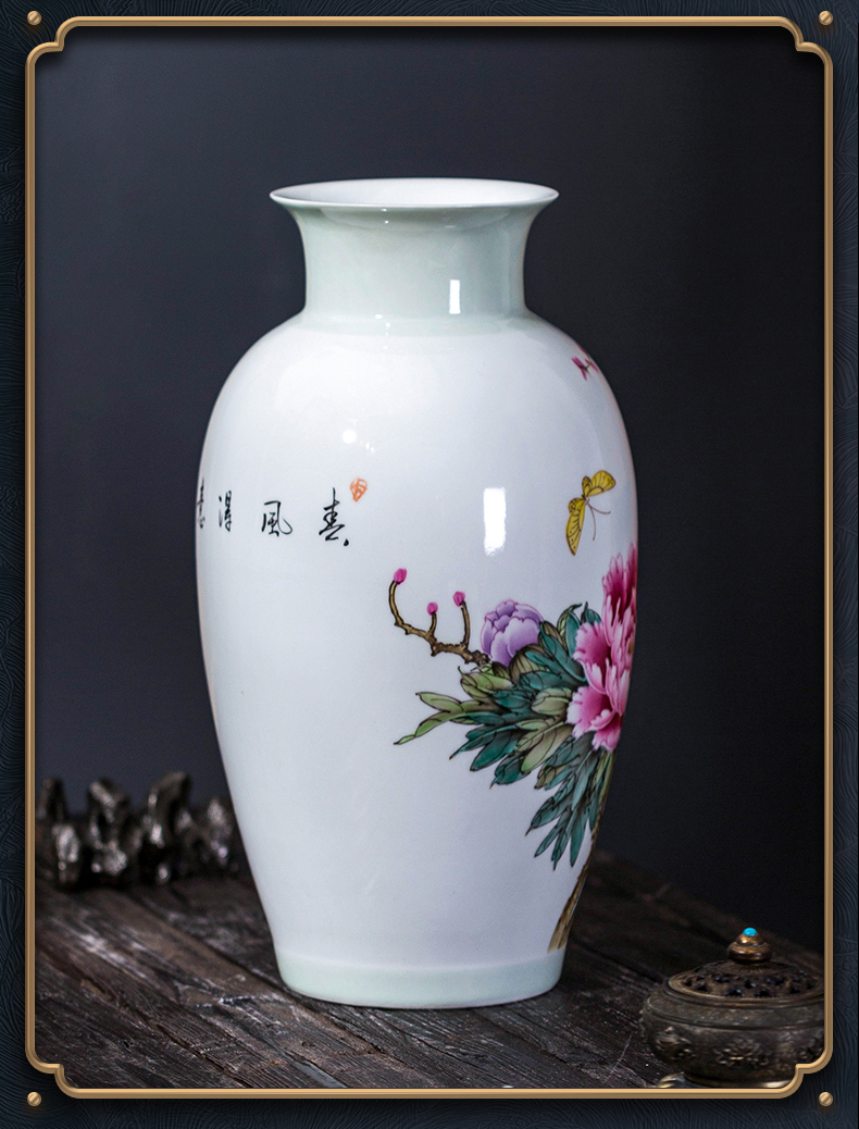 The Master of jingdezhen ceramic hand - made vases, new Chinese style porch desktop decoration flower arrangement sitting room home furnishing articles