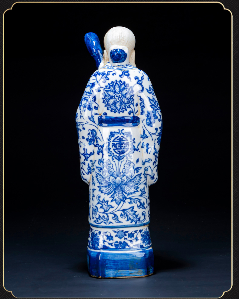 Jingdezhen ceramic antique character the qing fu lu shou samsung crafts rich ancient frame the sitting room of Chinese style household furnishing articles