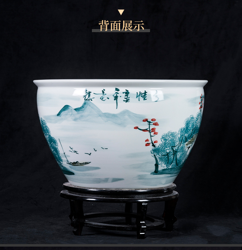 Jingdezhen ceramics aquarium by patterns home sitting room balcony is suing large courtyard landscape be born furnishing articles