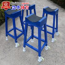 Weightlifting Deep Squatting school competition with deep squatting frame liftable to adjust height and track deep squatting