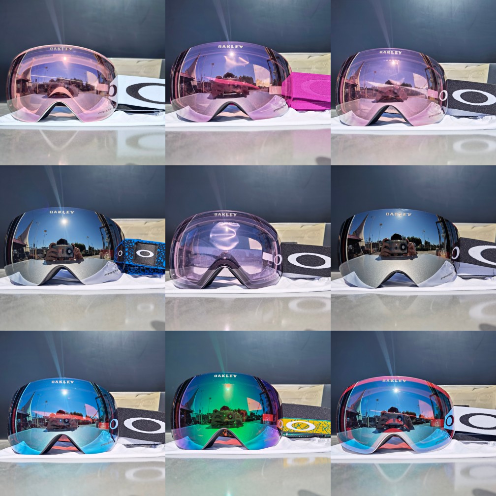 21 22 new Asian version Oakley Flight Deck flying large spherical men and women ski goggles