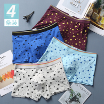 12 junior high school students underwear boys cotton 14 teenagers boxer pants 13 middle and big children shorts head 18 years old development period