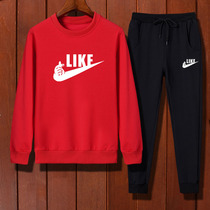 Childrens clothes boys autumn and winter suit 2022 new childrens clothes boys sportswear two pieces of ocean tide