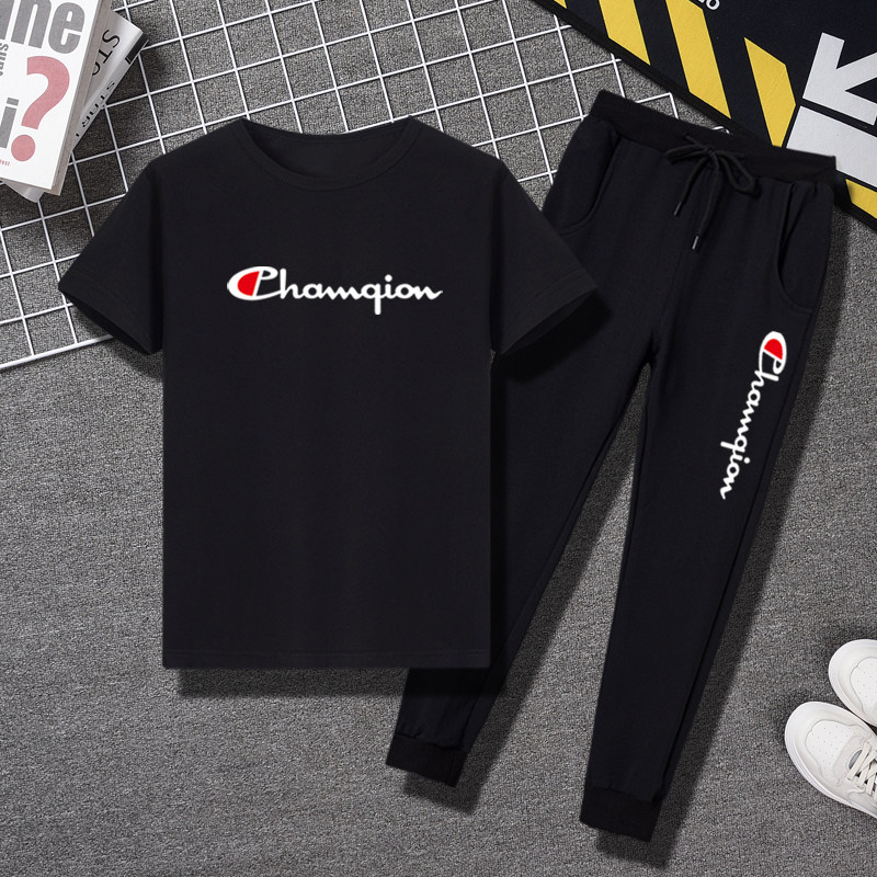 Boy's summer clothes 2023 new children's clothes CUHK boy handsome young boy handsome summer sports suit foreign air short sleeve Korean version tide-Taobao