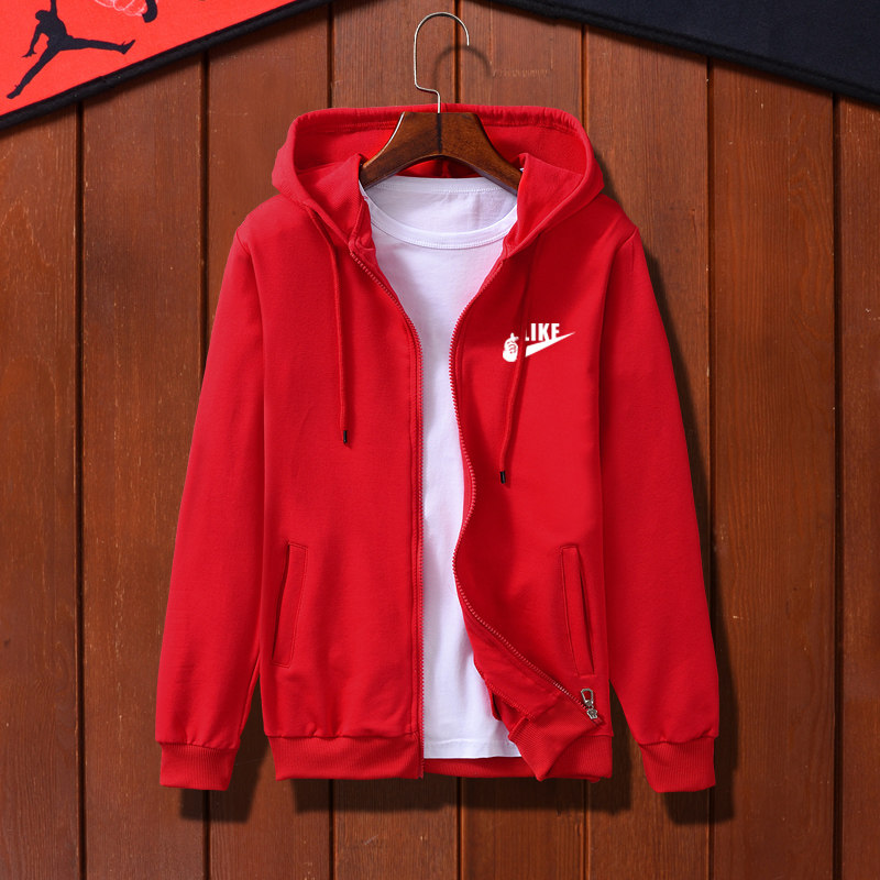 Boys' spring coat 2021 new hooded zipper shirt middle-aged children's winter and foreign style pure cotton casual sports top tide boy