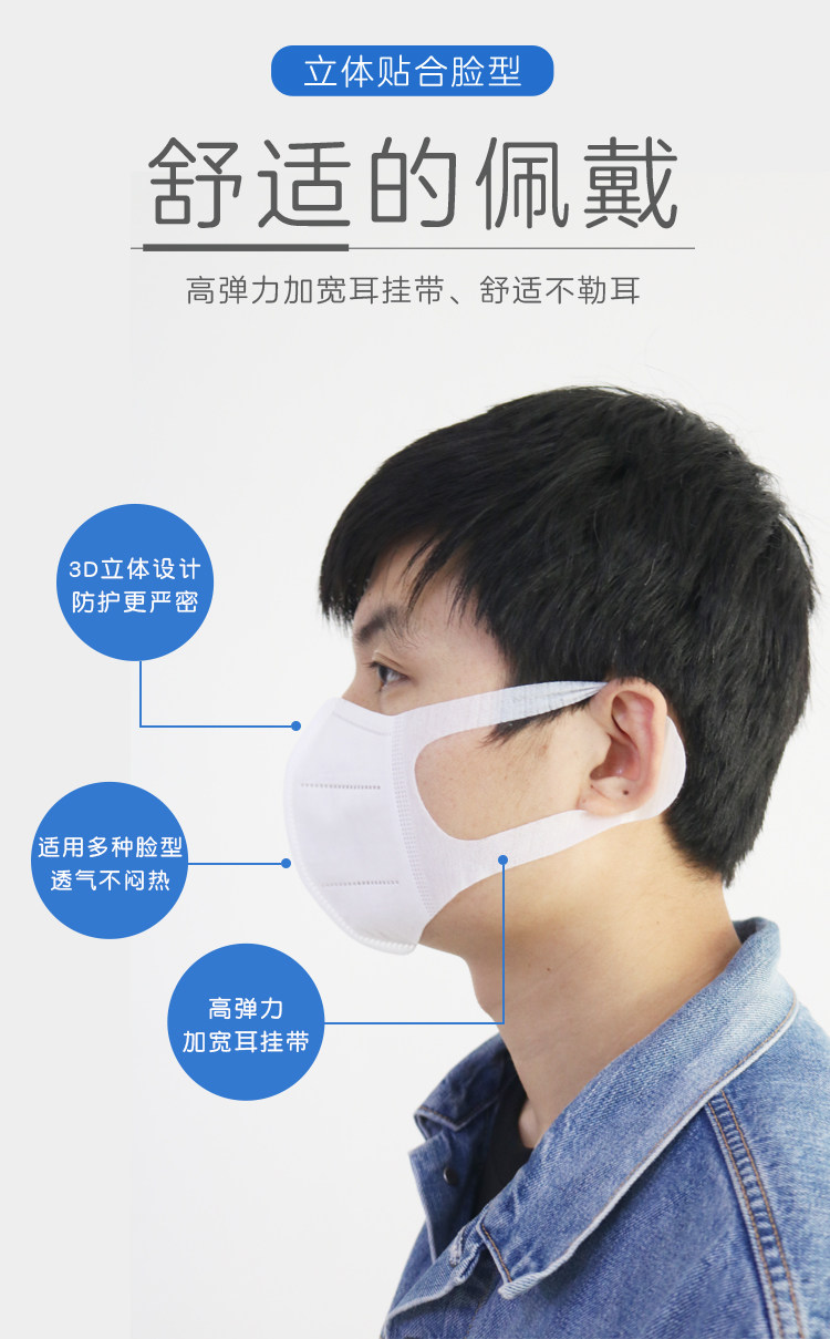 爱儿园 一次性防护口罩 50只 图7