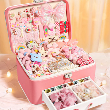 Birthday Gift for Little Girls, Toys for Children Aged 10, Princess Jewelry Gift Box for Girls Aged 3-9, 6, 7, 8, 5
