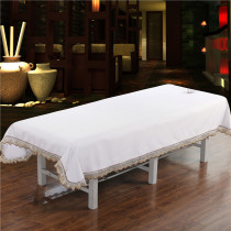 Cotton linen bed bed sheets beauty salon special physiotherapy massage sheets customized with holes