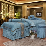 Универсальное покрывало, комплект, наволочка, одеяло, из хлопка и льна, для салонов красоты, 4 предмета