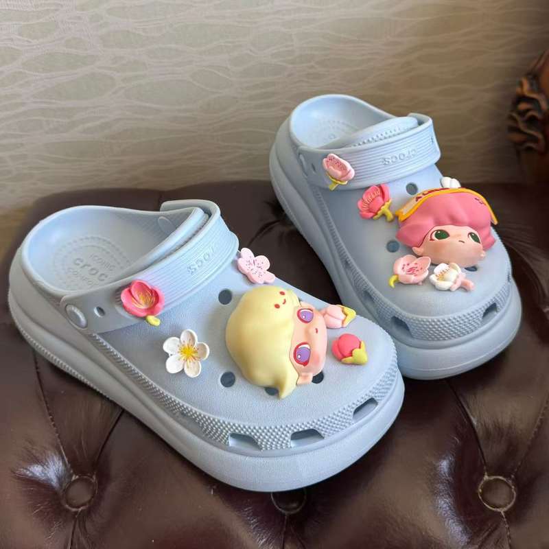 Crocs Shoe Accessories Shoe Charms Suitable for Crocs Shoe Buckles DIY New Spring Peach Decoration Shoe Charms Shoe Buckles