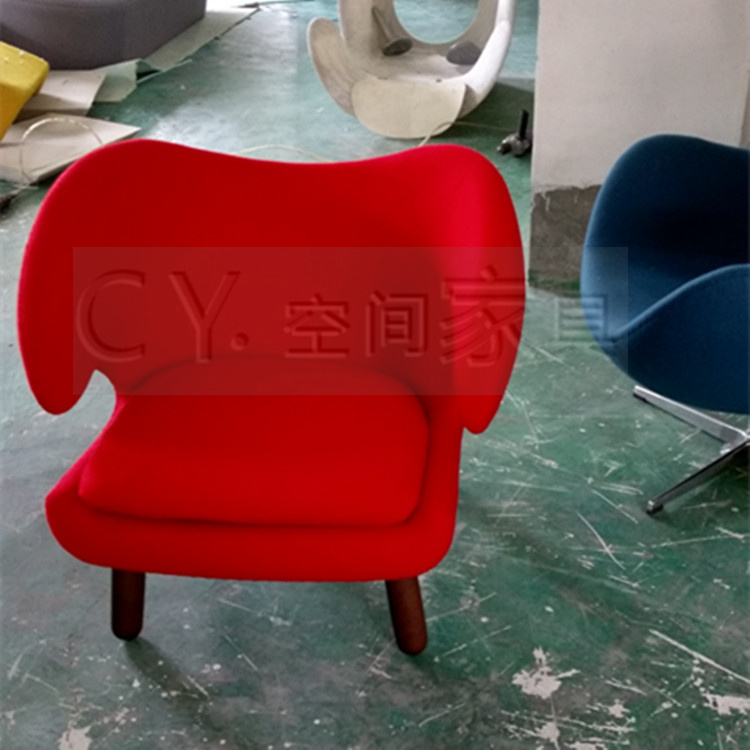Thiết kế nội thất ghế giải trí cổ điển Bắc Âu Tang Goose ghế đơn vị FRP thời trang thiết kế ghế sofa giá rẻ