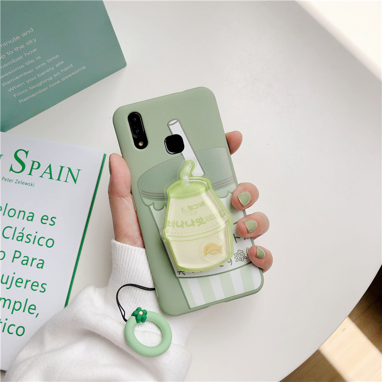 VivoY3 vỏ điện thoại di động y17 vỏ bảo vệ IQOO silicon S1 chống rơi v15 vắt sữa trà vòng mẫu nữ dễ thương mềm mại - Nhẫn pnj nhẫn cưới