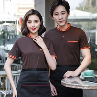 8806#(Coffee Color Single Top+Apron)