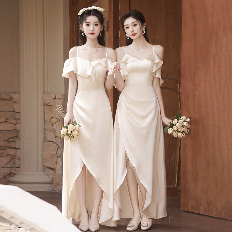 Long advanced bridesmaid dress, high-quality style Long advanced bridesmaid dress, high-quality style