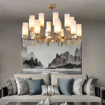 New Chinese Living Room Restaurant Light and Luxury Lantern Hotel Villa Clubhouse Hall Lantern Designer Sample