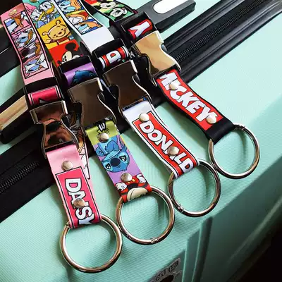 Travel portable external hook with luggage Travel luggage safety fixed strap Carrying bag External metal hanging buckle belt