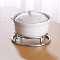 Stainless steel boiler rack kitchen shelving table pan cushion shelf Saucepan deity Anti-burn and heat insulation 2 floor containing floor