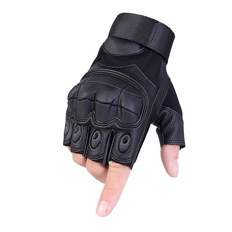 Black Hawk Half Finger Tactical Gloves Special Forces Sports Outdoor Armor Men's Tactical Riding Non-slip Fighting Mountaineering Gloves - Taobao