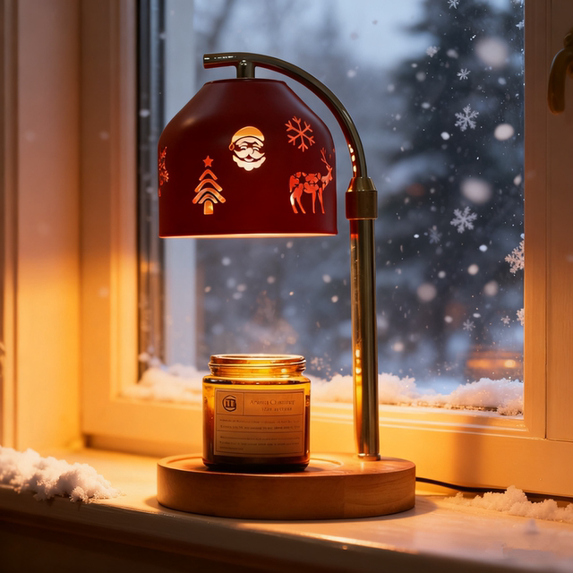 Christmas aromatherapy lamp melted wax lamp warm Nordic