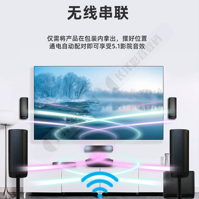 Система акустики Harman Katon Surround 5.1 с беспроводной технологией true wireless для домашнего кинотеатра, Bluetooth, мобильная ТВ‑колонка