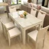 Kết hợp bàn ghế ăn hiện đại của FPVue Xin Bàn ăn bằng đá cẩm thạch kích thước lớn