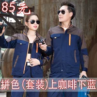 Модернизированный костюм с длинными рукавами моделя (кофе и синий)