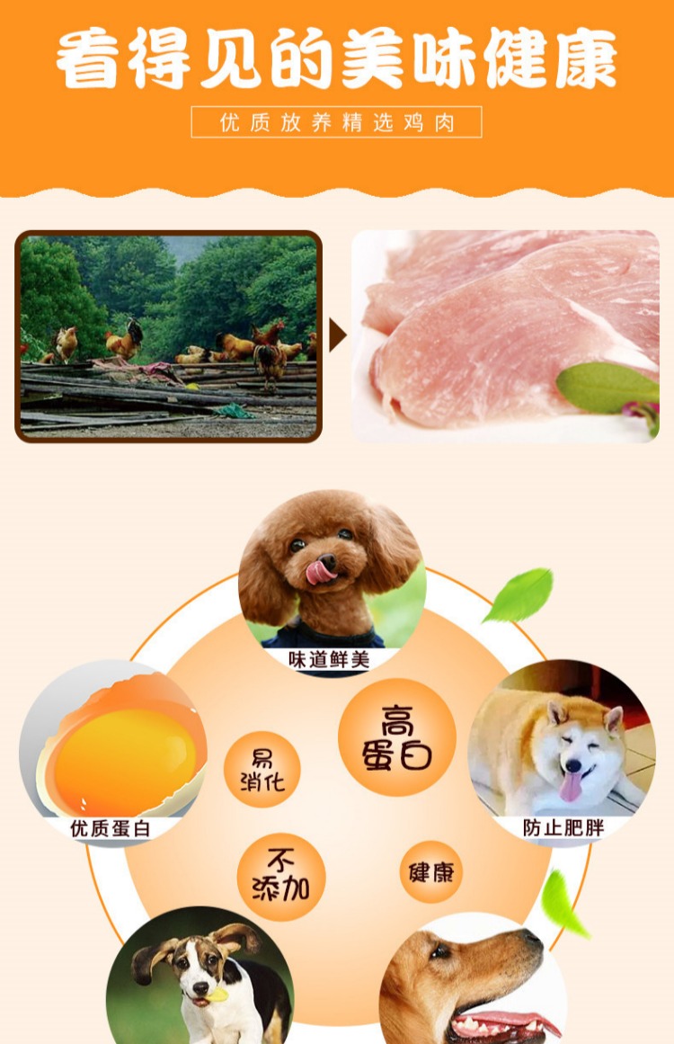 Pet Dog Snacks Pet Sandwich Chicken Squid Sushi Sandwich Thịt Sushi cuộn 800g - Đồ ăn vặt cho chó pate chó