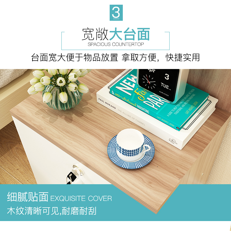 Đơn giản tủ đầu giường nhỏ gọn lưu trữ đầu giường hiện đại Tủ kinh tế 30cm siêu nhỏ phòng ngủ hẹp tủ lưu trữ nhỏ - Buồng các mẫu tủ nhựa đẹp