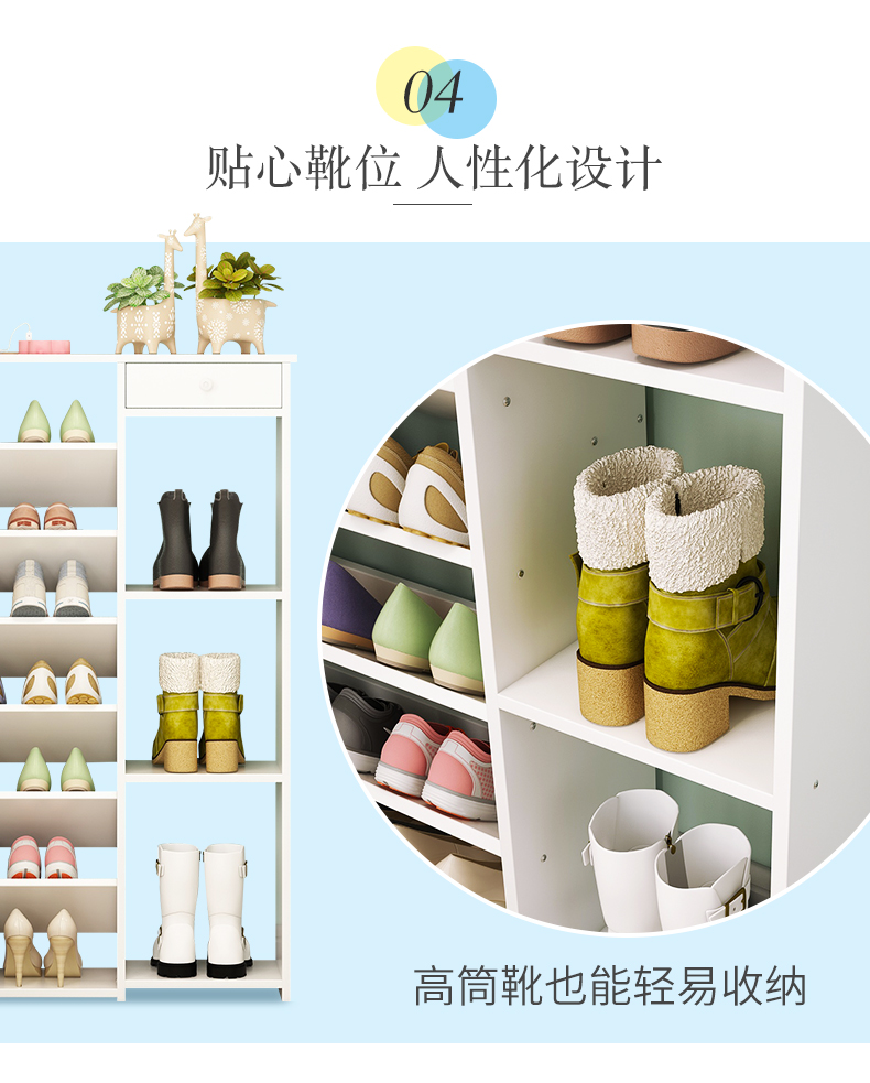 Giá để giày nhiều lớp đơn giản hộ gia đình người giày công suất lớn kinh tế không gian tỉnh cửa nhỏ kệ giày - Kệ kệ trưng bày giày dép