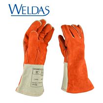 Wits welding gloves 10-0328 welder full cowhide style extended and thickened high temperature resistant fireproof wire gas shielded welding