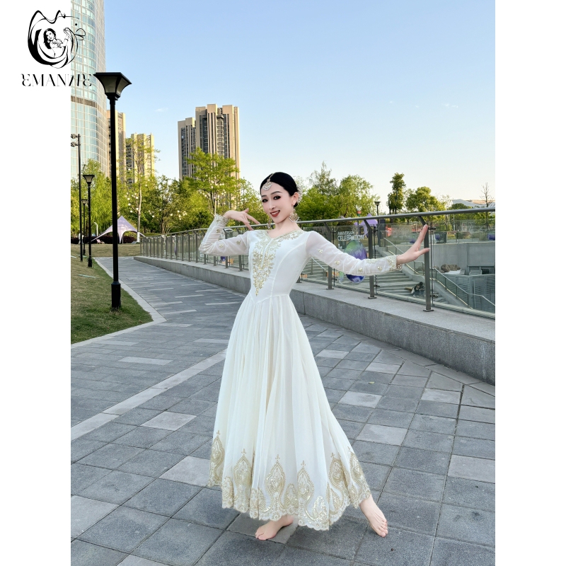 Iman Dance W2666 Exotic Style Dress Xinjiang Dance Costume New Style Elegant Indian Dancer Long Style