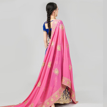 Yimans Dance Indian saree gauze mesh embroidery chiffon exotic style veil national characteristics Photo Veil