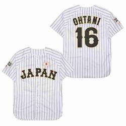 ທີມຍີ່ປຸ່ນ 11 ຄົນ Otani Shohei ປັກແສ່ວເຕັມຊຸດ baseball hip-hop rap street trend shirt ສີດຳ ແລະ ສີຂາວ
